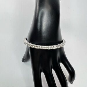 Vintage Trifari Silver Bangle Bracelet